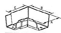 Moulded No46 Ogee Gutter 135 Degree Internal Bend