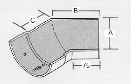 135 Degree Internal Right Hand Bend