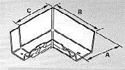 Moulded No46 Ogee Gutter 90 Degree Internal Bend