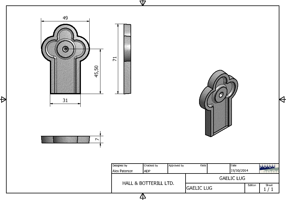 The Gaelic Ornamental Lug