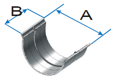 Deep Beaded Half Round Gutter Union Clip