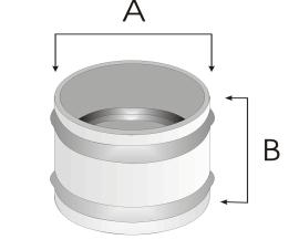 Round Pipe Sockets Slim Fit, No Lugs