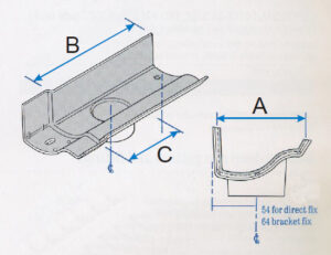 Victorian Ogee Gutter Running Outlet 2½" & 3"