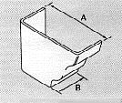 Moulded No46 Ogee Gutter Stop End External