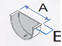 Deep Beaded Half Round Gutter Stop End Internal