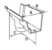 Moulded No46 Ogee Gutter Running Outlet